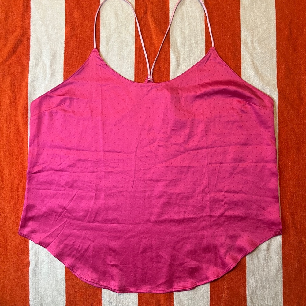 Pink Satin Women's Top